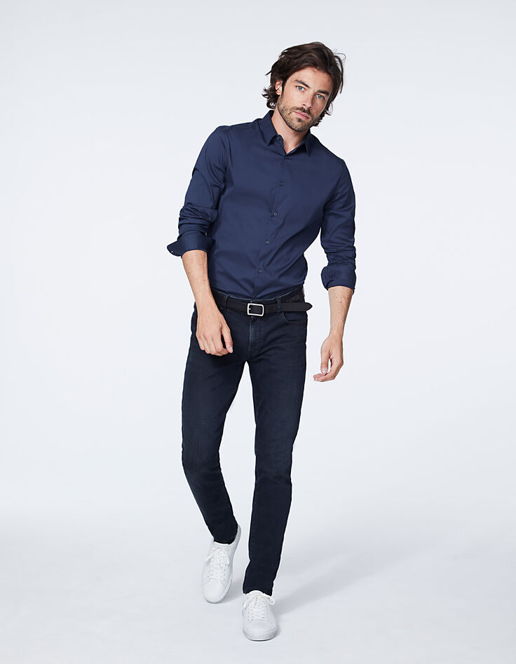 Camisa SLIM tinta hombre-7