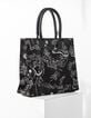 Sac cabas en toile canevas imprimé Malibu femme-3