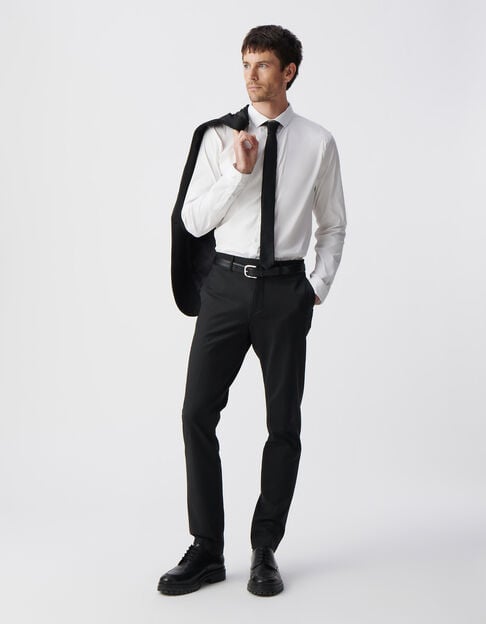Chemise SLIM blanche EASY CARE Homme - IKKS