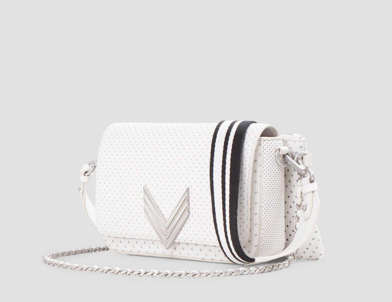 The 111 KINGSTON Women's white perforated leather bag - IKKS-6