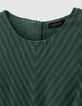 Robe eucalyptus jacquard graphique fille -2