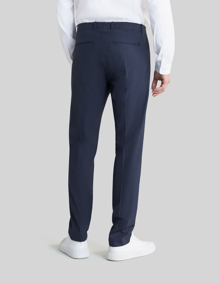 Pantalon de costume marine mini-carreaux TRAVEL SUIT Homme-3