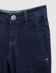 Boys’ upcycled raw denim Bermuda shorts, zipped pockets-4