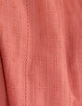 Pink dress with ruffles and lace for girl-8