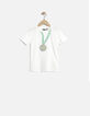Weißes Jungen-T-Shirt-1
