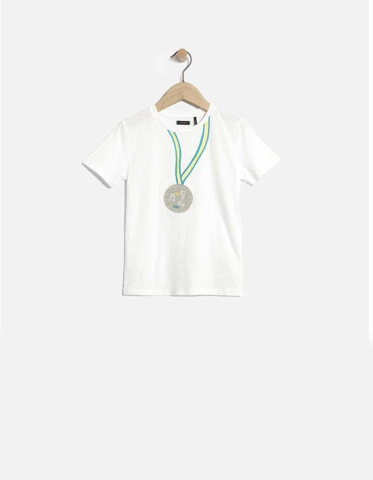 Weißes Jungen-T-Shirt-1
