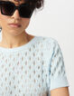 Blue fine knit back/front reversible cardigan-5