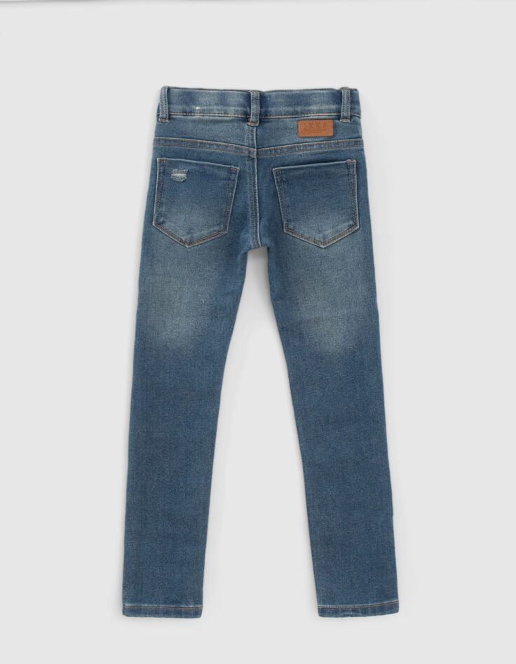 Vaqueros skinny azul patchwork niño-3