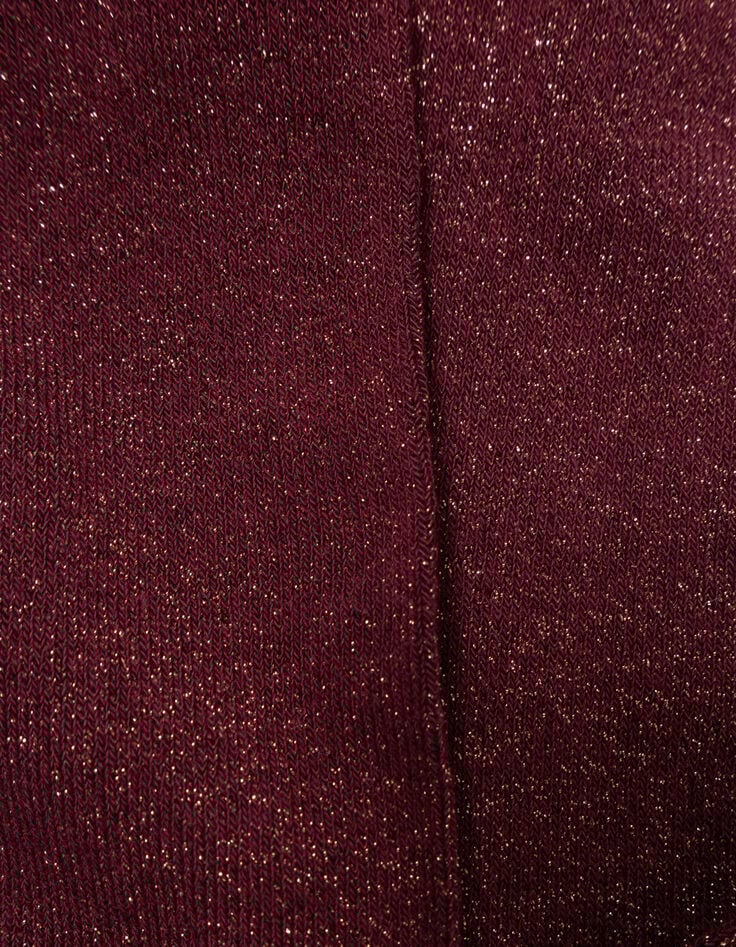 Bordeauxrote Mädchenstrumpfhose mit Kupferglitzer-5 Bordeauxrote Mädchenstrumpfhose mit Kupferglitzer-5