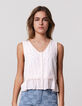 Top lencero crudo encaje bohemio niña-1