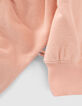 Girls’ khaki hoodie with gathered cuffs-7