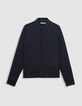 Marine ritsvest teddykraag-6