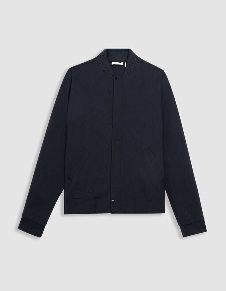 Marine ritsvest teddykraag-6