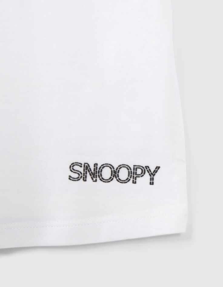 Camiseta blanco roto cropped SNOOPY ni&ntilde;a-4