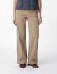 Chino large beige coton Femme-2