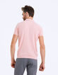 Polo rosa pálido algodón con 3 botones Hombre-4