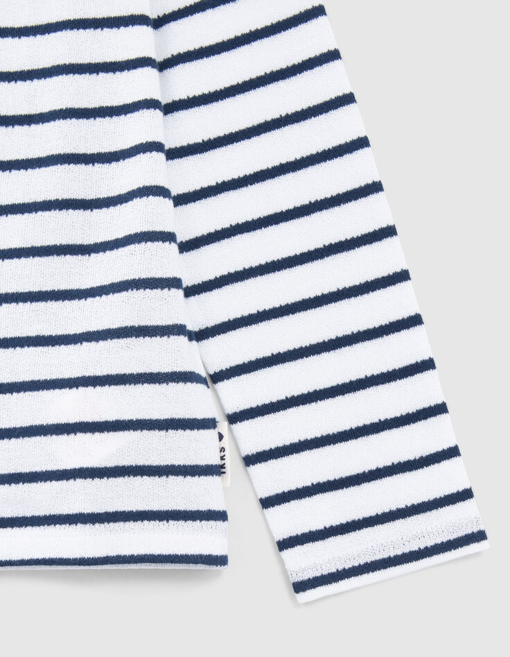 Matrozen-T-shirt biokatoen hartvormige tekst meisjes-4