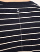 Marine T-shirt wit strepen met anker gemengd linnen Heren-5