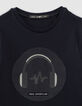 Camiseta sport navy casco pinchos niño -2
