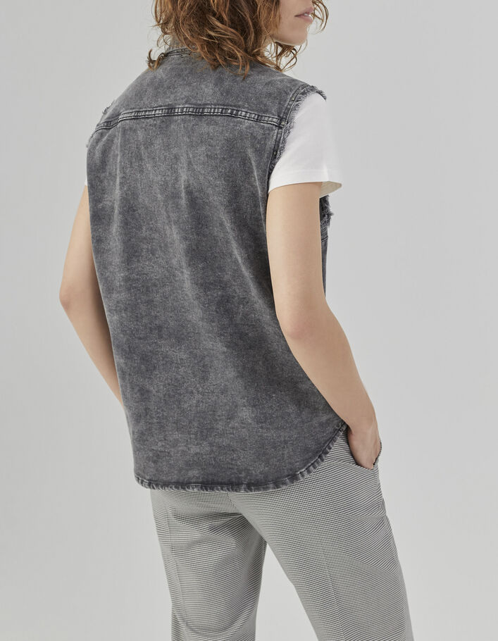 Women’s grey cotton overshirt - IKKS