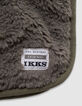 Boys’ khaki sherpa zipped neck warmer-4