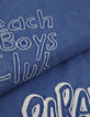 Camiseta azul de algod&oacute;n org&aacute;nico bordado mensajes  ni&ntilde;o-3