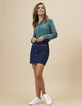 I.Code duck green silk shirt with heart print -5
