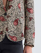 Cremeweißer Recycling-Damenblazer mit Leo-Paisleyprint-4