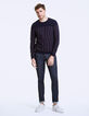 Men's dark blue striped sailor sweater-6