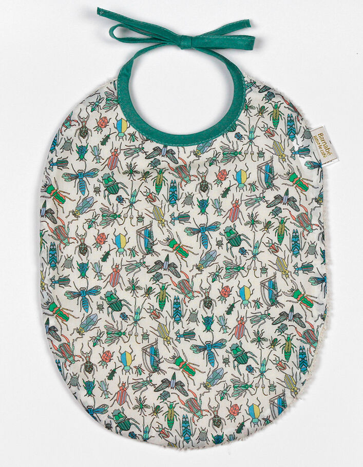 BARNABE AIME LE CAFE Sam bib with insect motif - IKKS