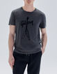 Graues Herren-T-Shirt mit E-Gitarre GIBSON-1