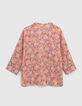 Parma Mädchen-Kimono, psychedelischer Blumenprint-3