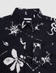 Chemise REGULAR noire imprimé astres Homme-5