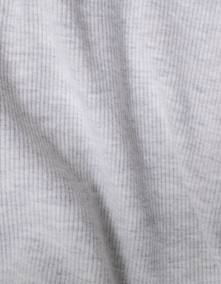 T-shirt manches longues gris col roulé garçon-8