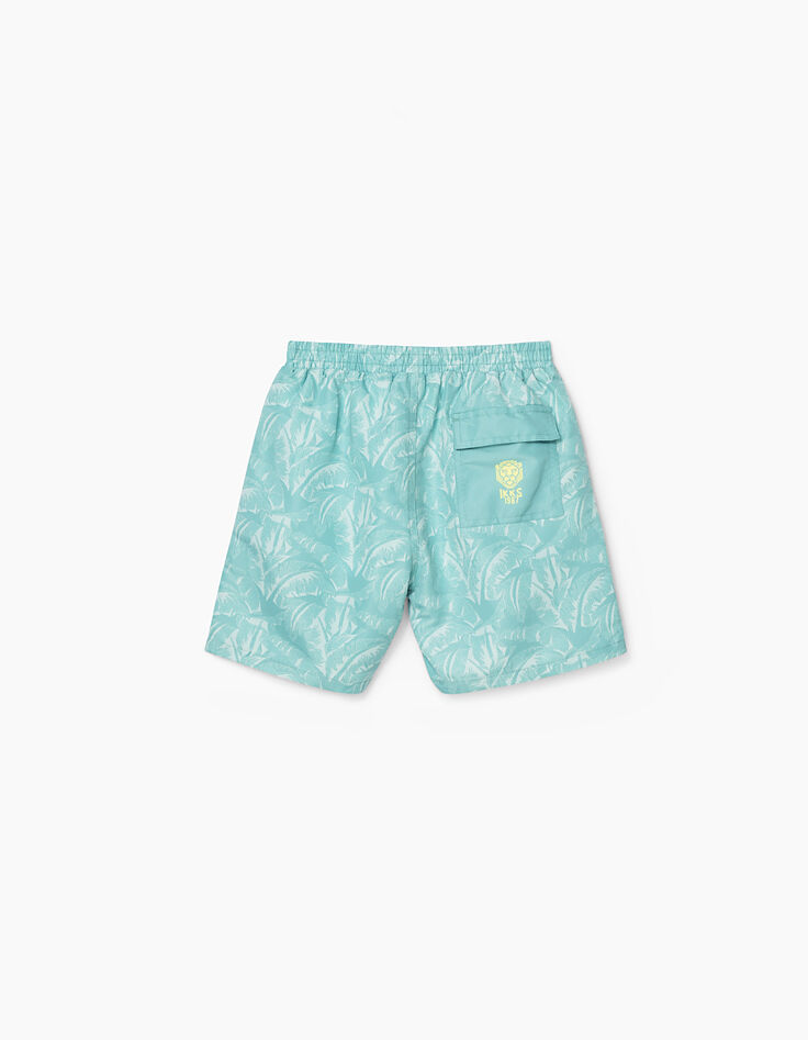 Boys' emerald leaf print swim shorts -2 Boys' emerald leaf print swim shorts -2