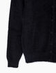 Cardigan fantaisie fil poilu noir femme-3