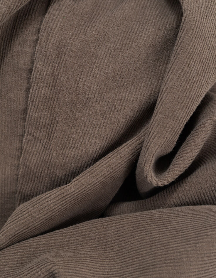 Jean baggy kaki velours milleraies 7/8e Femme-4