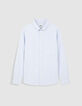 Chemise regular bleu ciel poche plaqu&eacute;e Homme-6