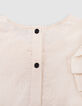 Blouse ecru broderie anglaise motifs army fille-5