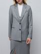 Women's oversized grey faux-uni suit jacket-3