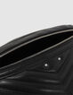Women’s black leather fringed 1440 Belt Pocket bag-6