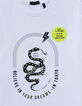 T-shirt blanc coton bio serpent Reflective garçon-6