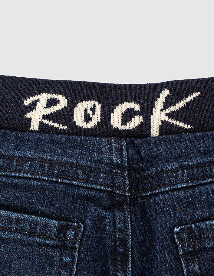 Vintage blue jeans tekst ceintuur biokatoen babyjongens -5