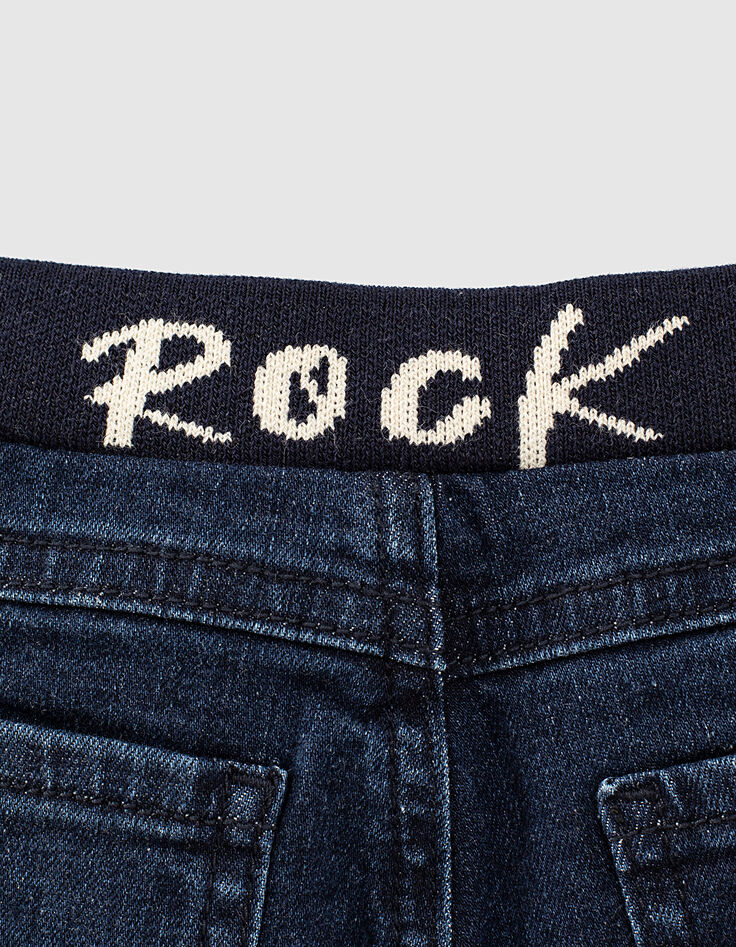 Vintage blue jeans tekst ceintuur biokatoen babyjongens-5