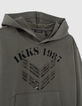 Sudadera caqui espigas desgastadas camuflaje niño-3