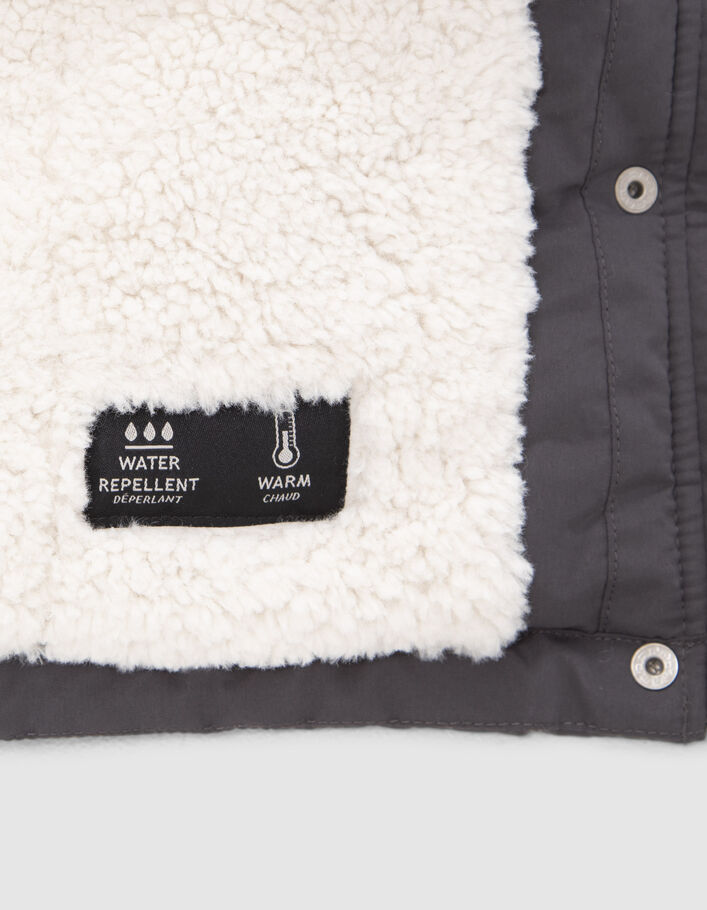 Parka 3-en-1 grise et doudoune réversible fille-6