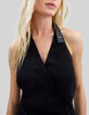 Zwarte jumpsuit Pure Edition gerecycleerd blote rug Dames-4