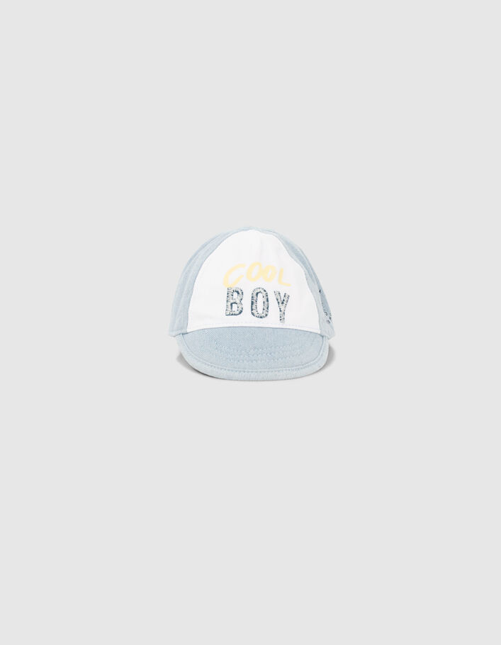 Gorra azul mensaje bordado bebé niño - IKKS