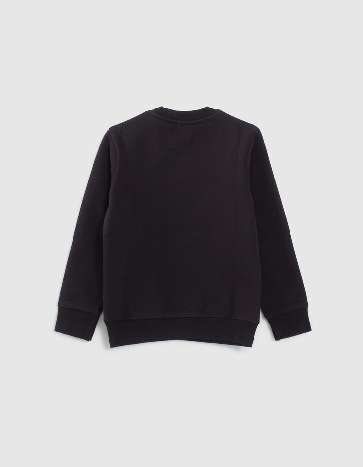 Sweat ANIMAL CROSSING™ noir 4 visuels et broderie garçon-3