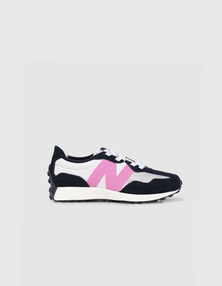Baskets noir, écru, rose NEW BALANCE 327 fille IKKS